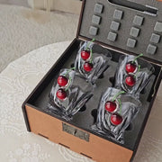 Set LEO 4 — crystal glasses (with Cherry Inserts)
