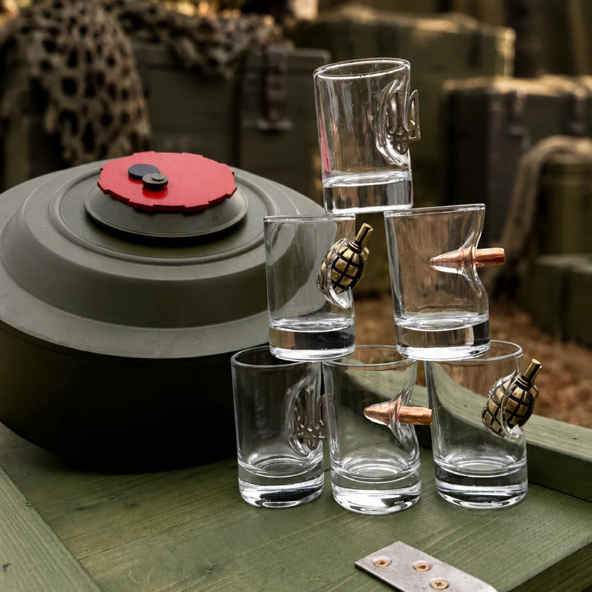 Gift Set “Replica Mine Mini-Bar” — 6 Shot Glasses
