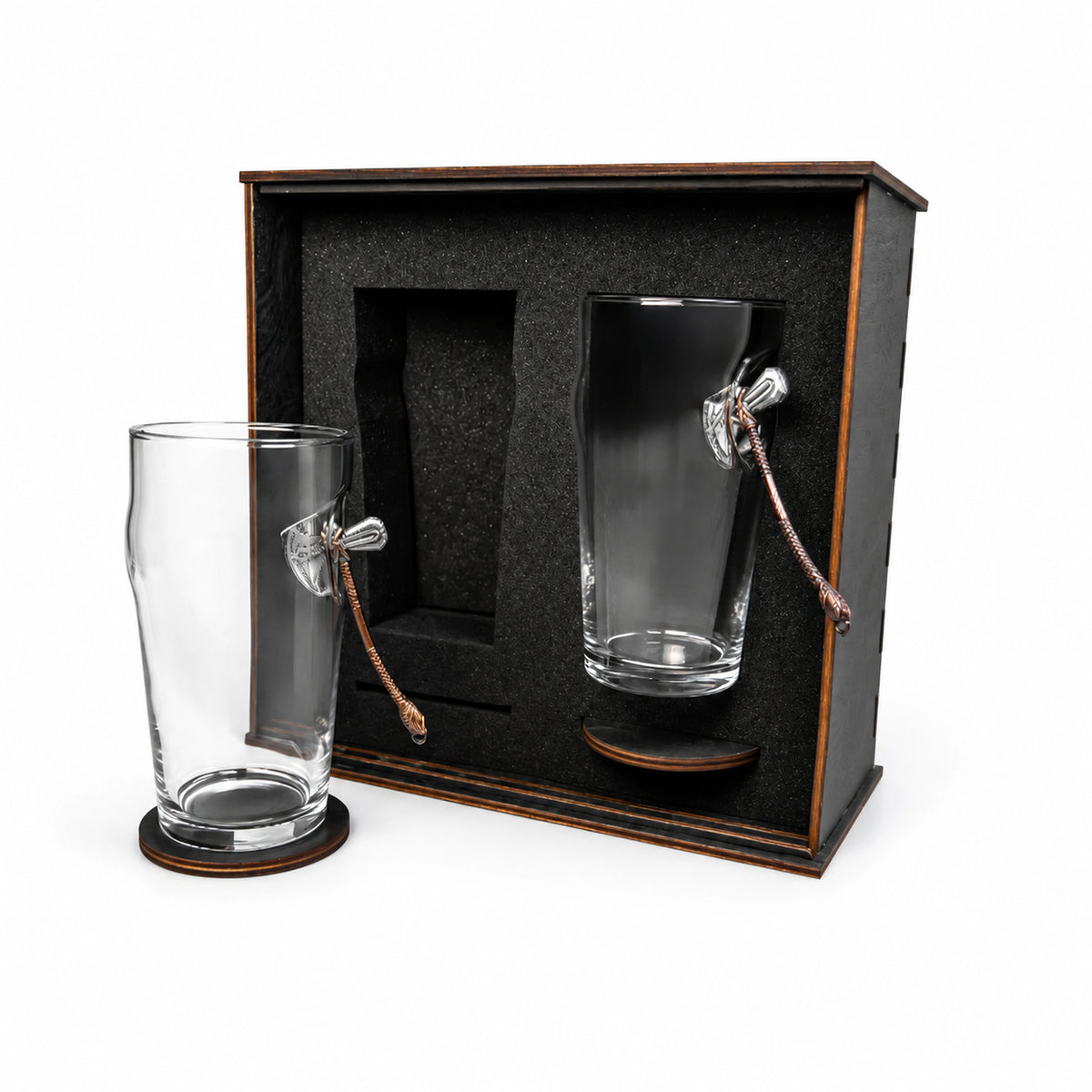 VSKLO beer glass set made of quality glass for serving beer